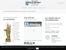 Tablet Screenshot of parrocchiasanleonardello.it